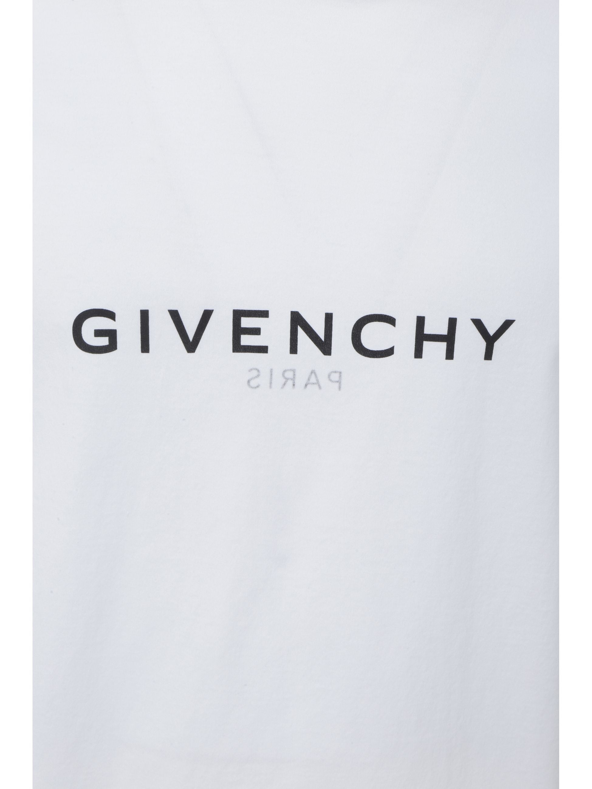 T-Shirt Bianca Logo Scritta Givenchy
