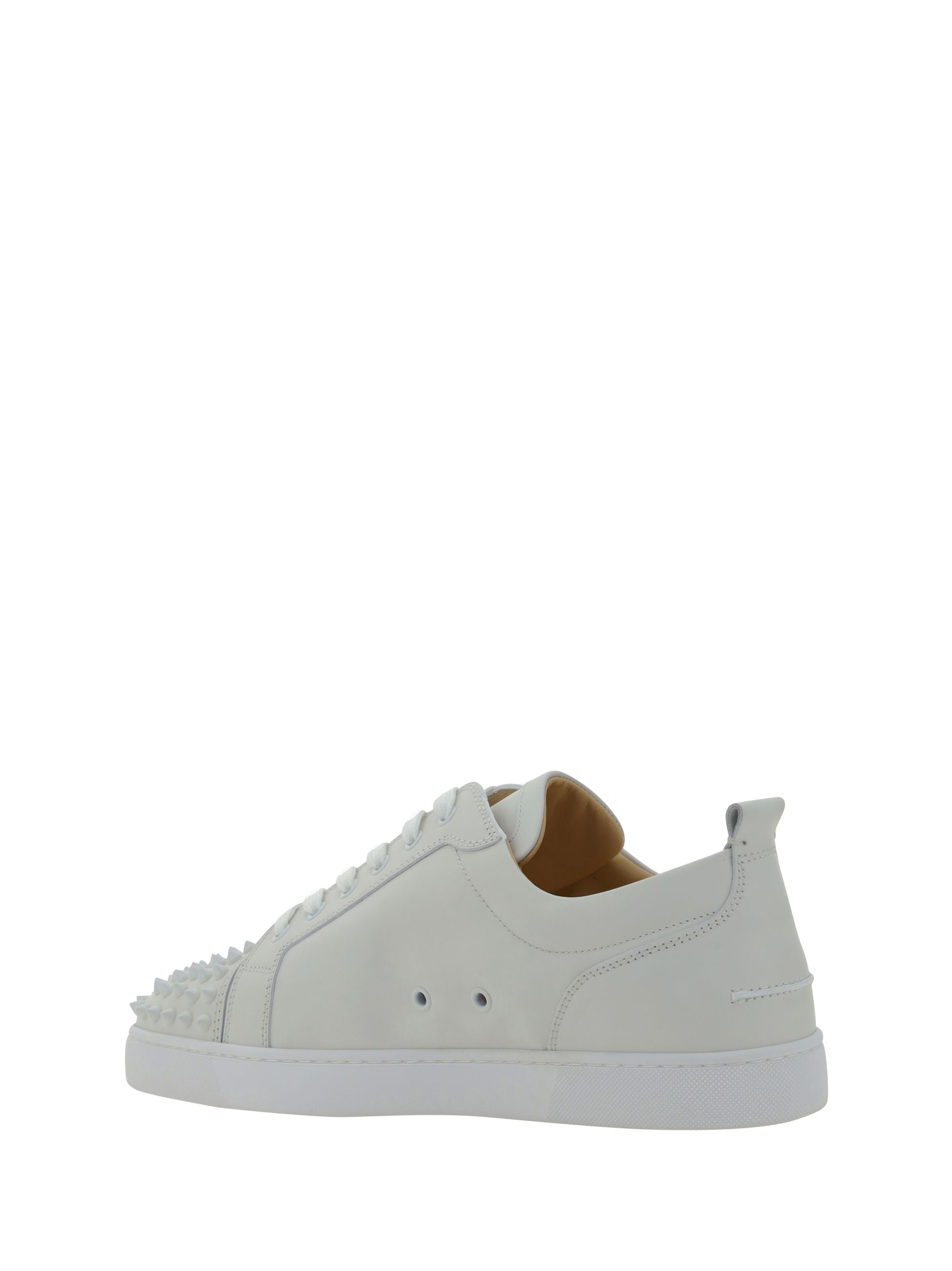 Sneakers Bianca Con Borchie Christian Louboutin