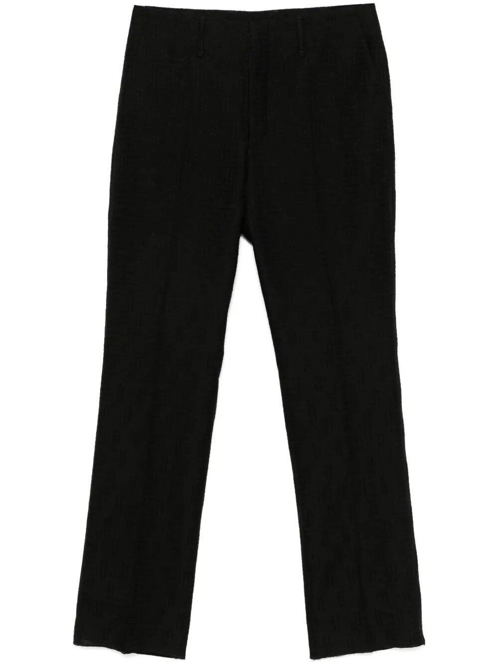 Pantalone Nero Logo All Over Fendi