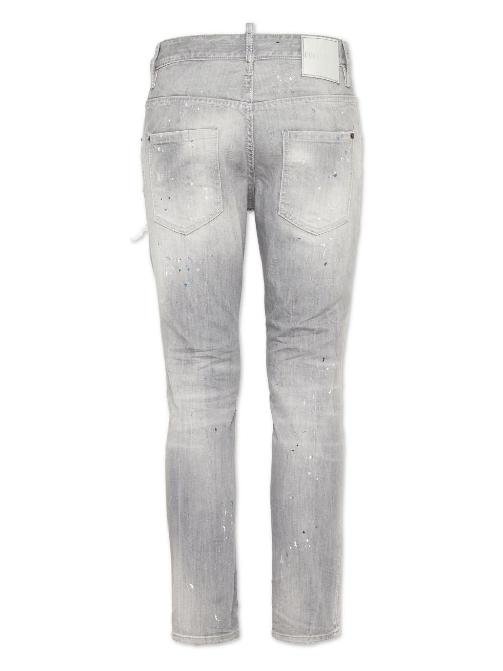 JEANS GRIGIO CON STRAPPI DSQUARED