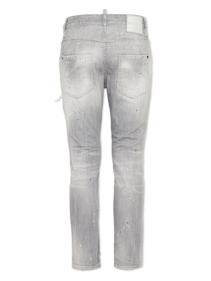 JEANS GRIGIO CON STRAPPI DSQUARED