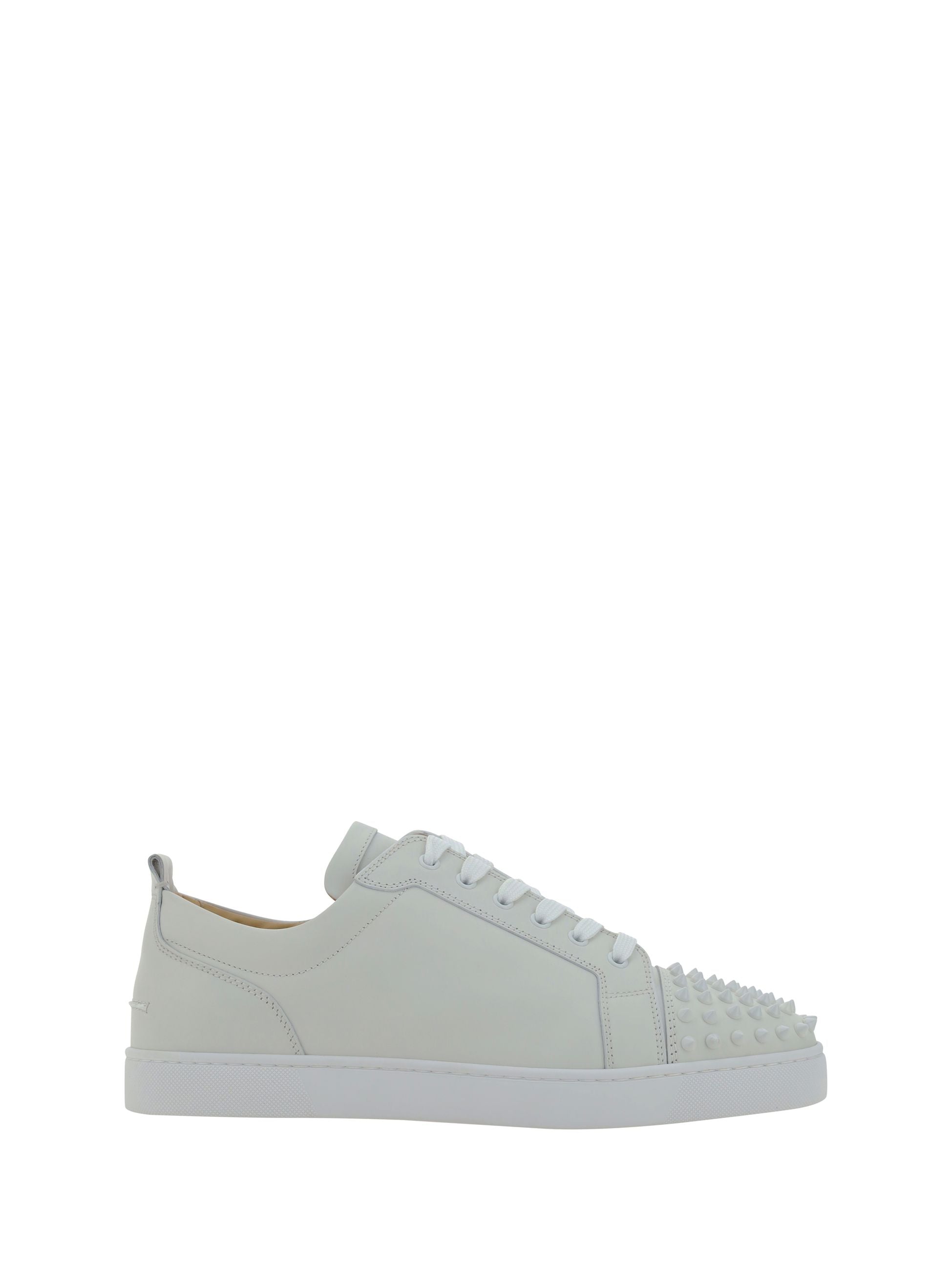 Sneakers Bianca Con Borchie Christian Louboutin