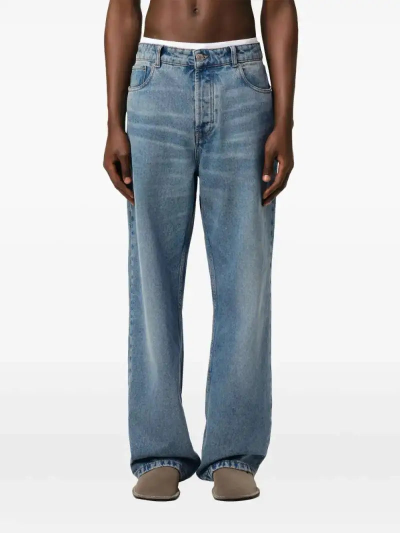 Jeans Largo in Denim Ami Paris