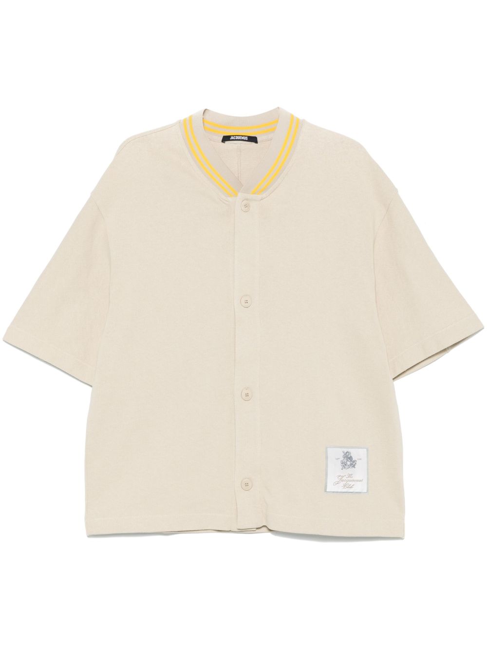 Camicia Beige con Scritta Retro Jacquemus