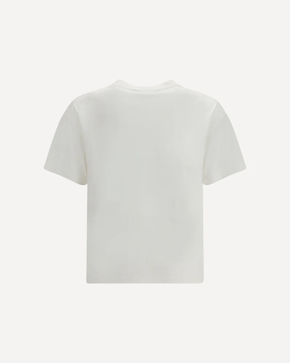 T-Shirt Bianca Scritta Collo Palm Angels