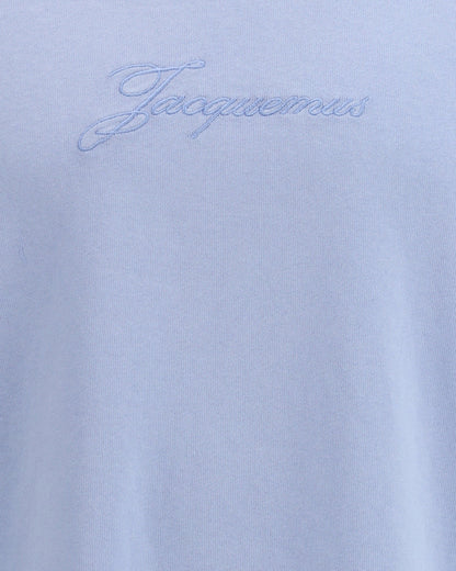 T-Shirt Azzurra Le Pigmento Scritta Jacquemus