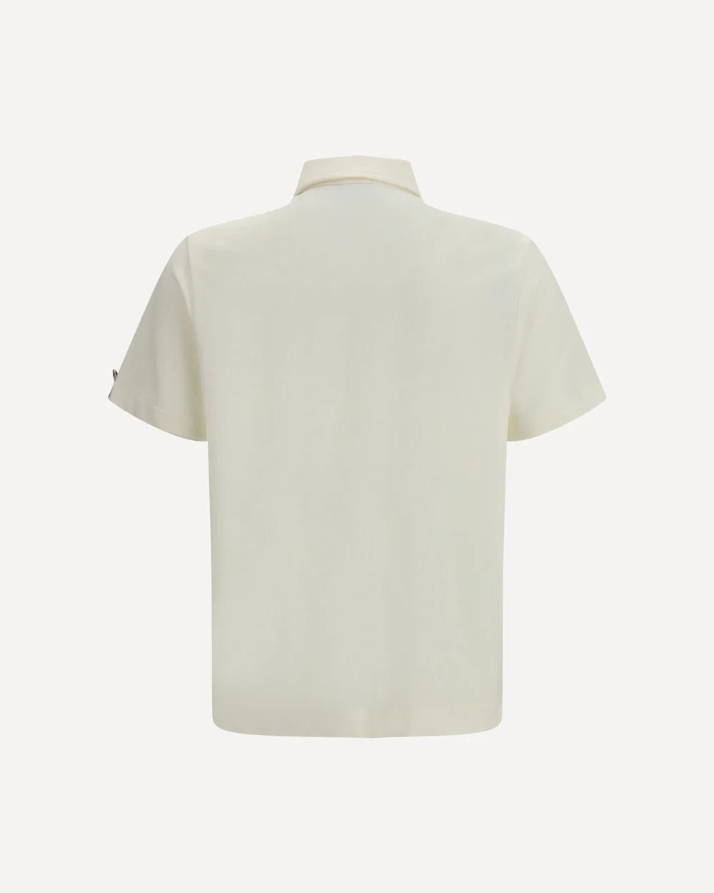Polo Bianca Logo Moncler