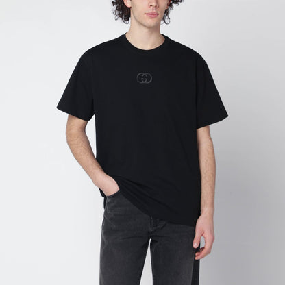T-Shirt Nera Logo GG Gucci