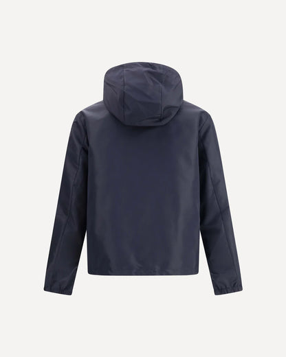 Giubbino Reversibile Blu Logo All Over Fendi