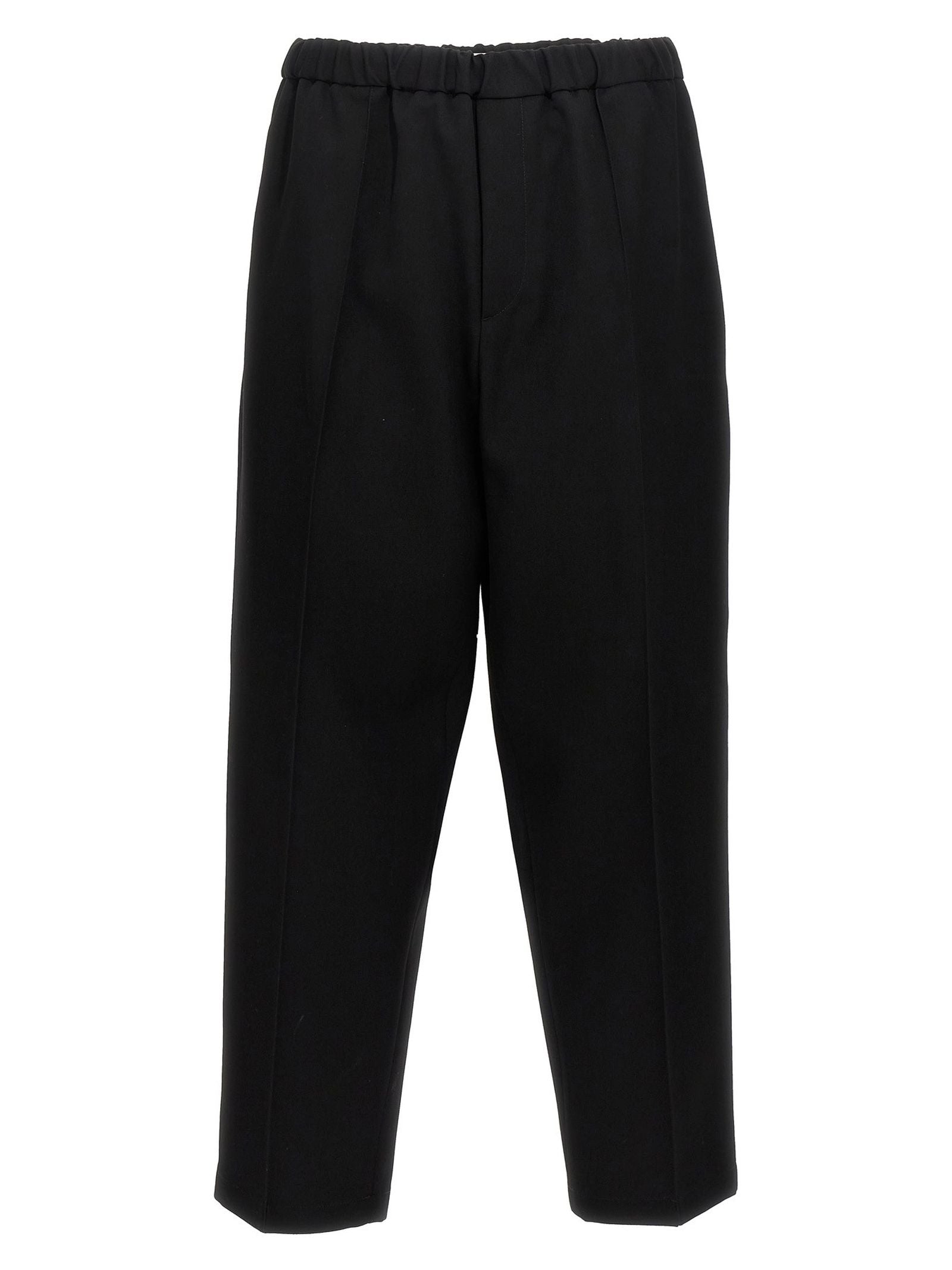 Pantalone Nero Elastico in Vita Jil Sander
