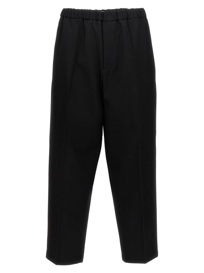 Pantalone Nero Elastico in Vita Jil Sander
