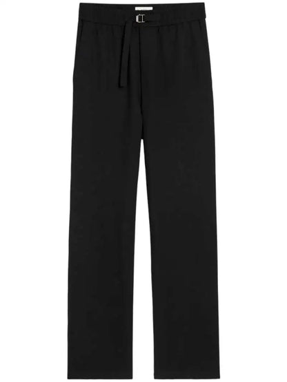 Pantalone Nero Gamba Ampia Ami Paris