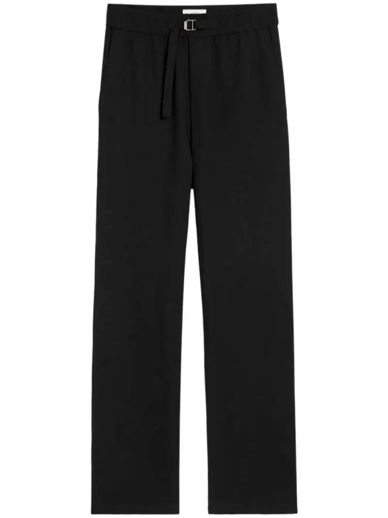 Pantalone Nero Gamba Ampia Ami Paris