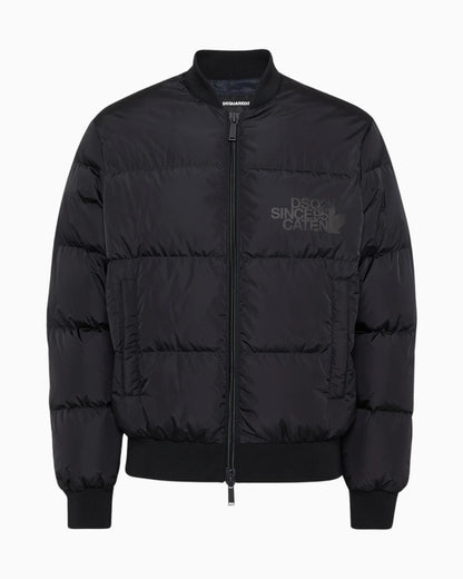 Giubbino Puffer Bomber Nero Dsquared