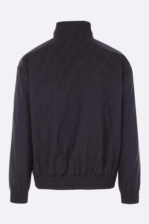 Giubbino Nero Logo All Over FF Fendi