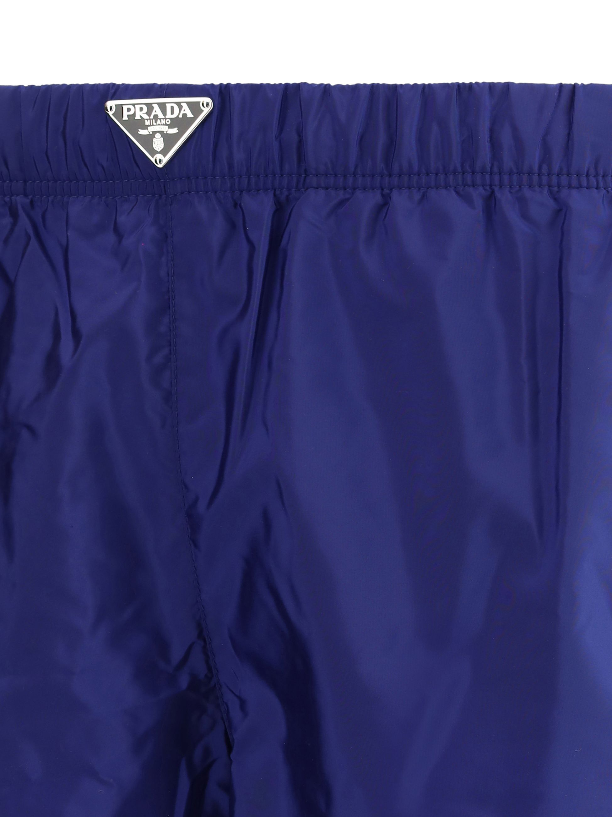 Costume Blu con Placchetta Prada