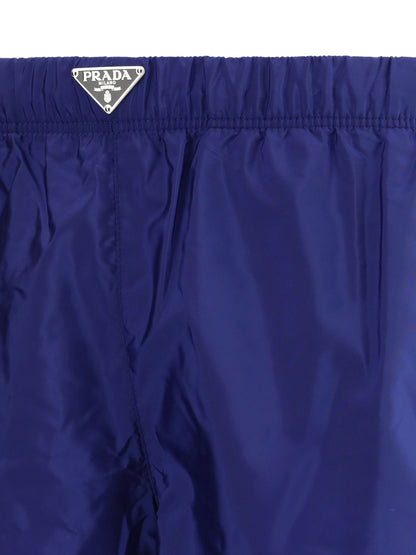 Costume Blu con Placchetta Prada