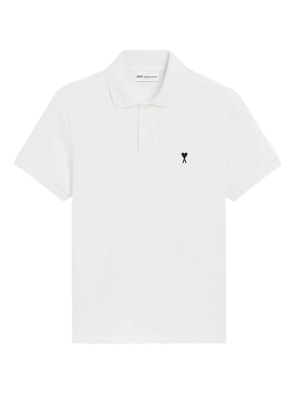Polo Bianca Cuore Rosso Ami Paris