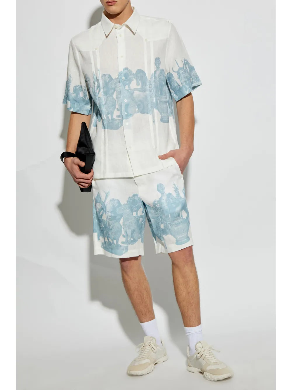 Shorts Bianco con Stampa Givenchy