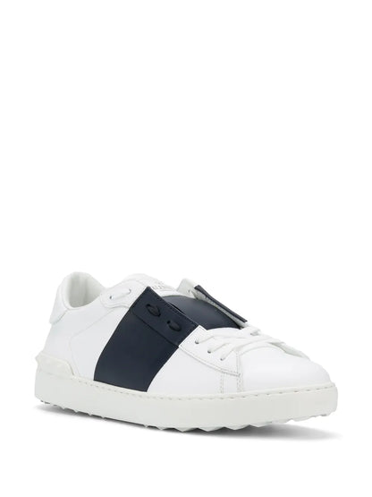 Sneakers Open Bianca Fascia Nera Valentino