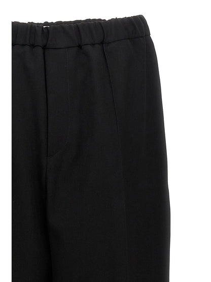 Pantalone Nero Elastico in Vita Jil Sander
