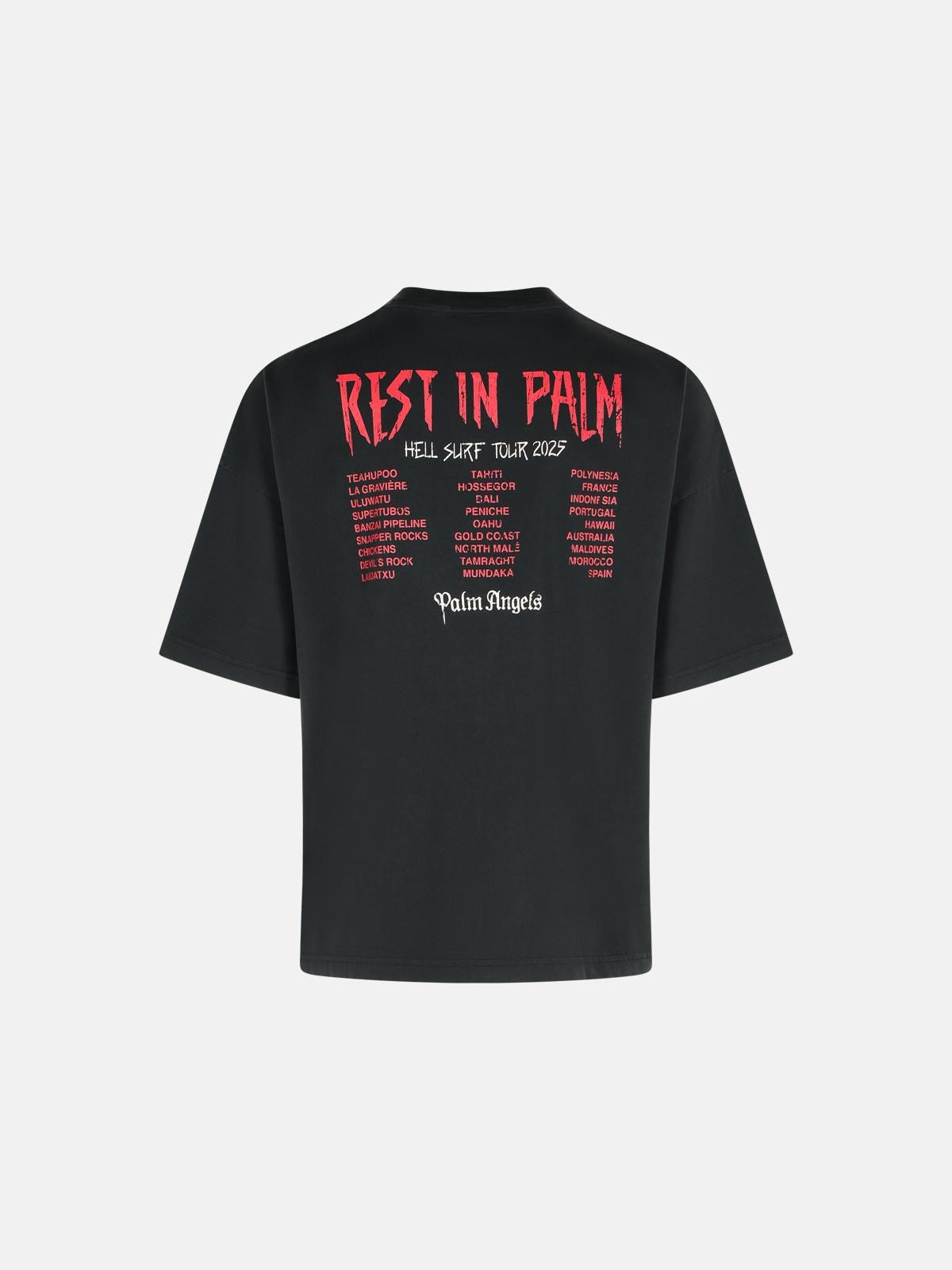 T-Shirt Rest in Palm Scritte Retro Palm Angels