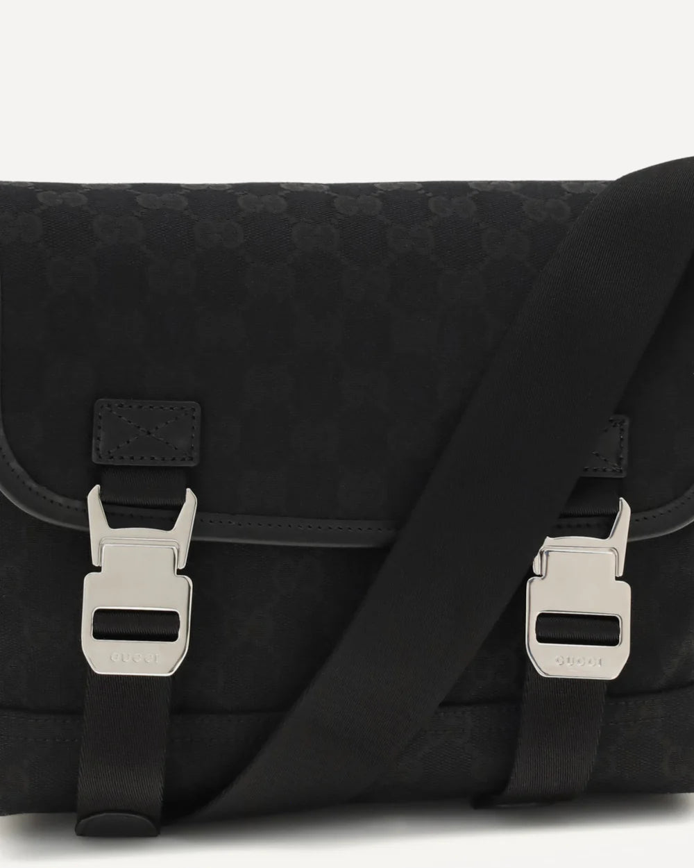 Borsa Nera Crossbody Logo GG All Over Gucci