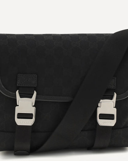Borsa Nera Crossbody Logo GG All Over Gucci