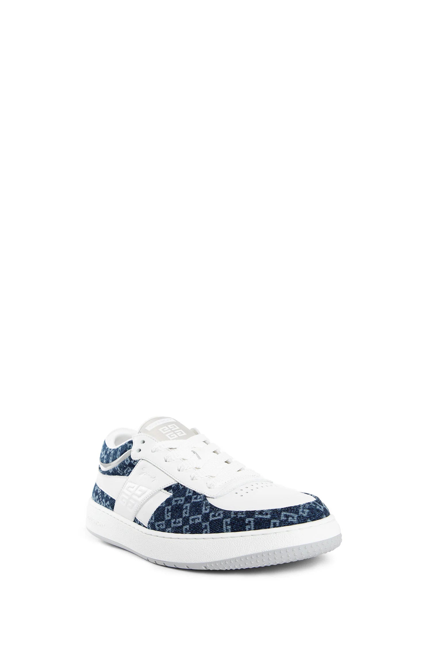 Sneakers Bianca con Dettagli in Denim Givenchy
