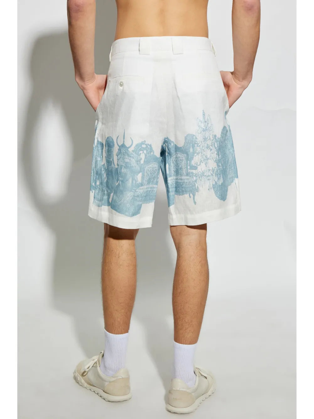 Shorts Bianco con Stampa Givenchy