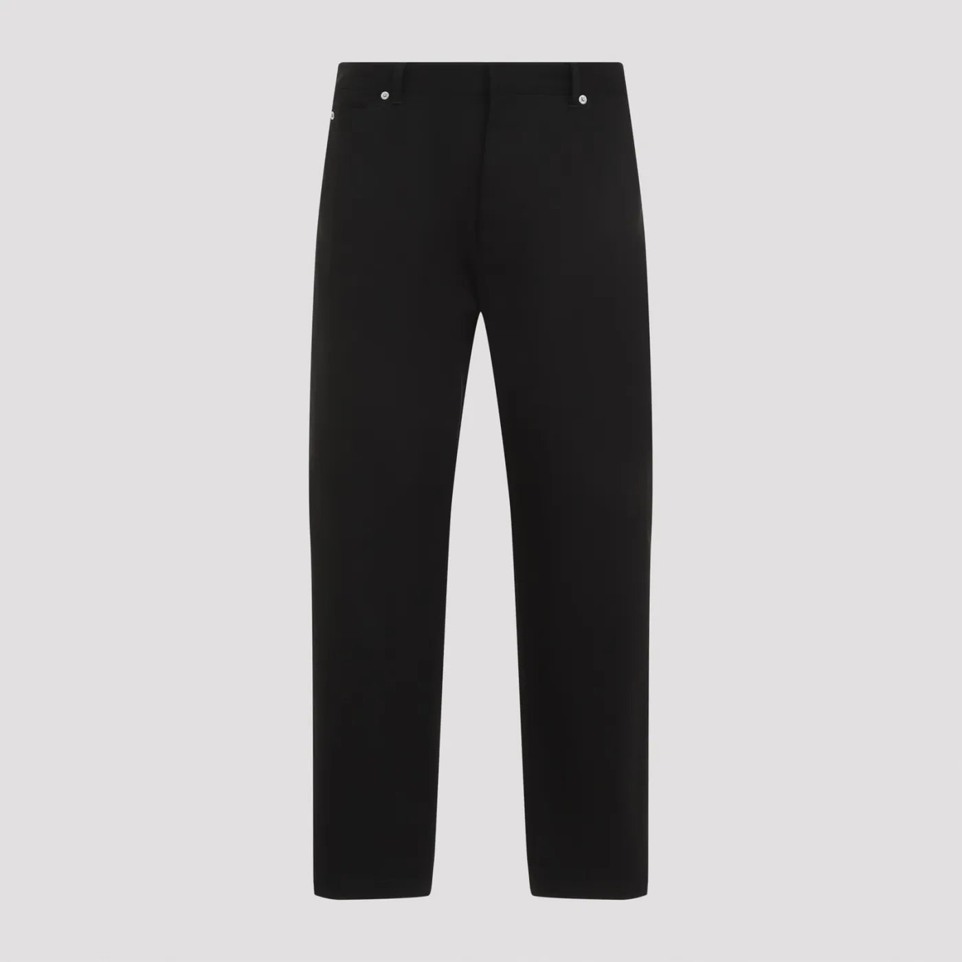 Pantalone Nero con Placchetta Retro Prada