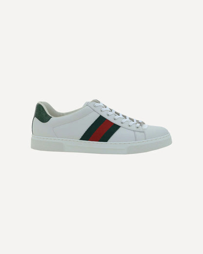 Sneakers Bianca Ace Striscia Multicolor Gucci