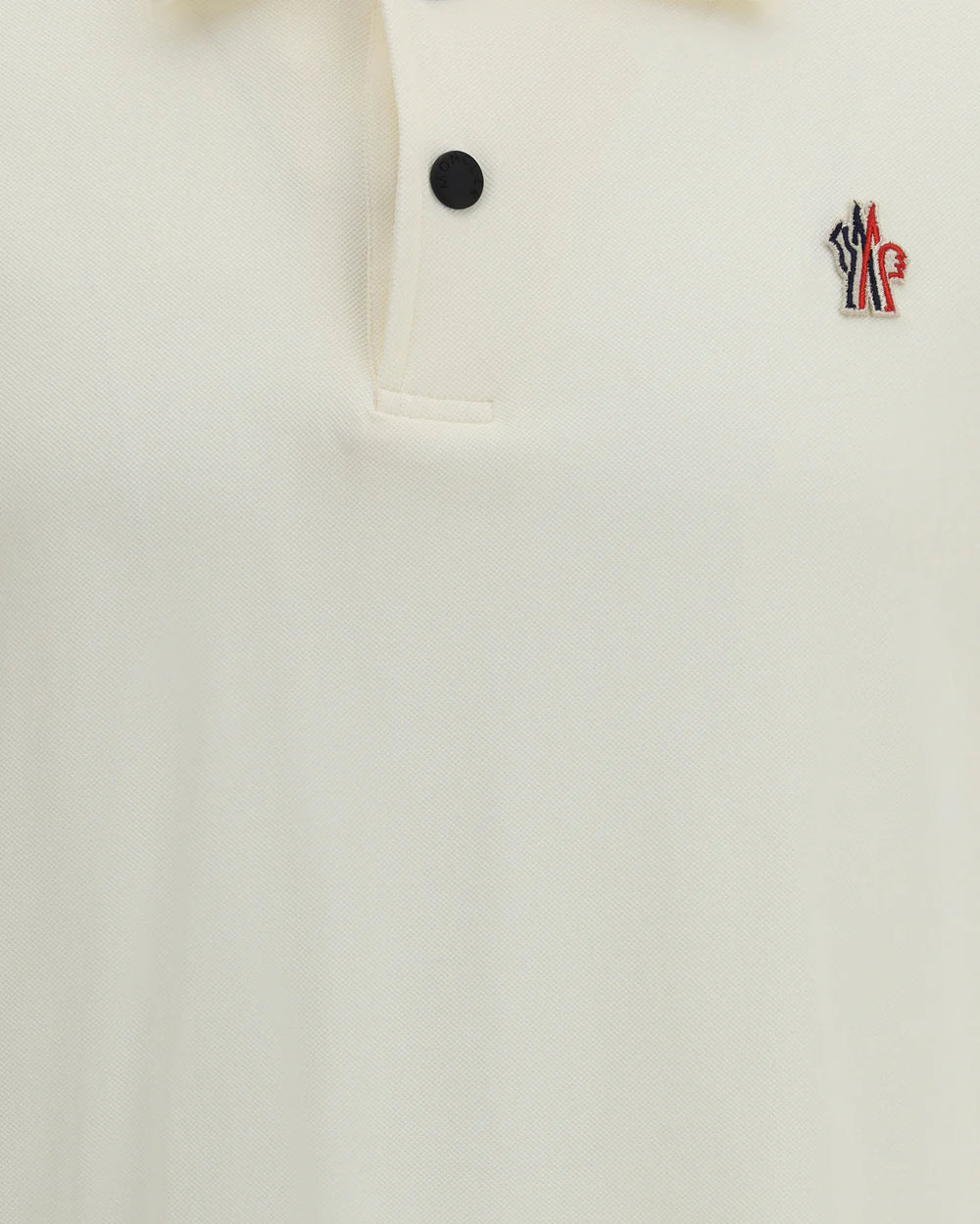 Polo Bianca Logo Moncler
