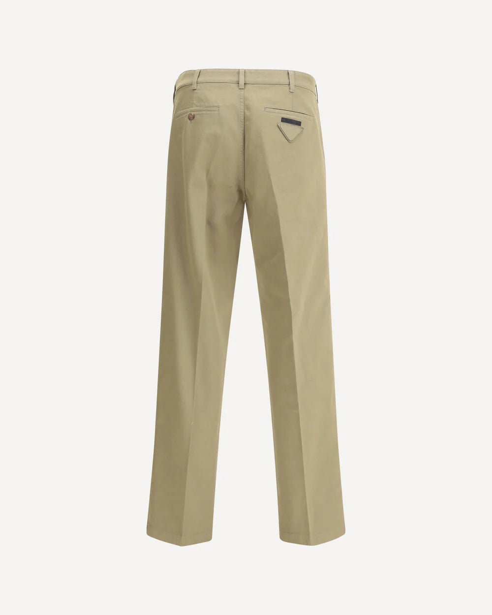 Pantaloni Chino Argilla Logo Retro Prada