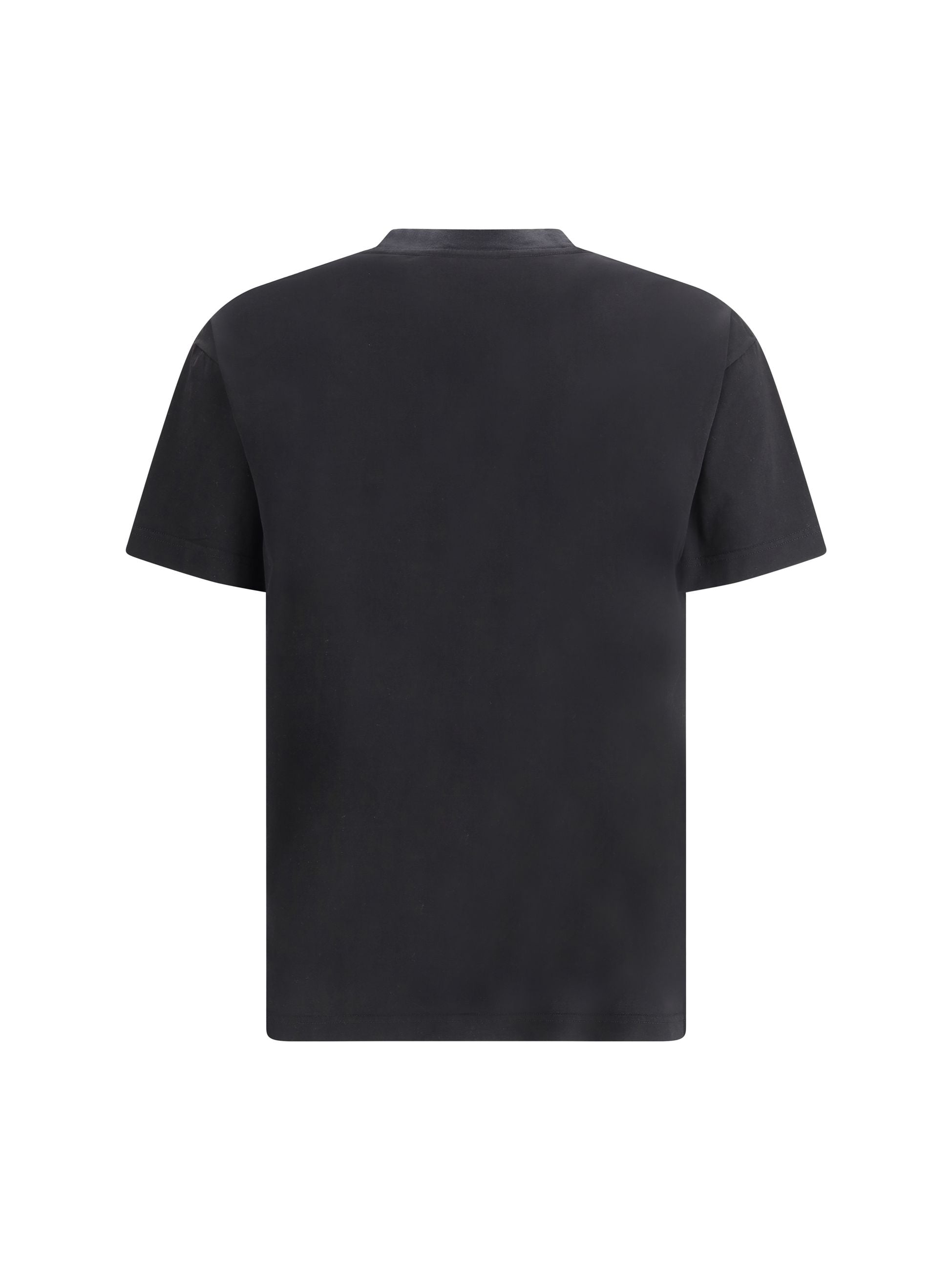 T-shirt Nera Stampa Dado Pin-Up Palm Angels