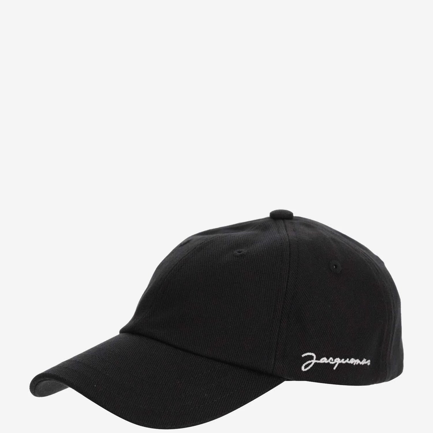 Cappello Nero con Visiera e Scritta Laterale Jacquemus