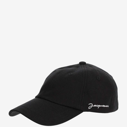 Cappello Nero con Visiera e Scritta Laterale Jacquemus