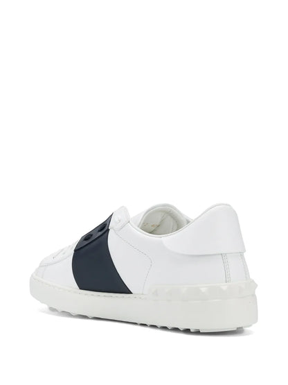 Sneakers Open Bianca Striscia Nera Valentino