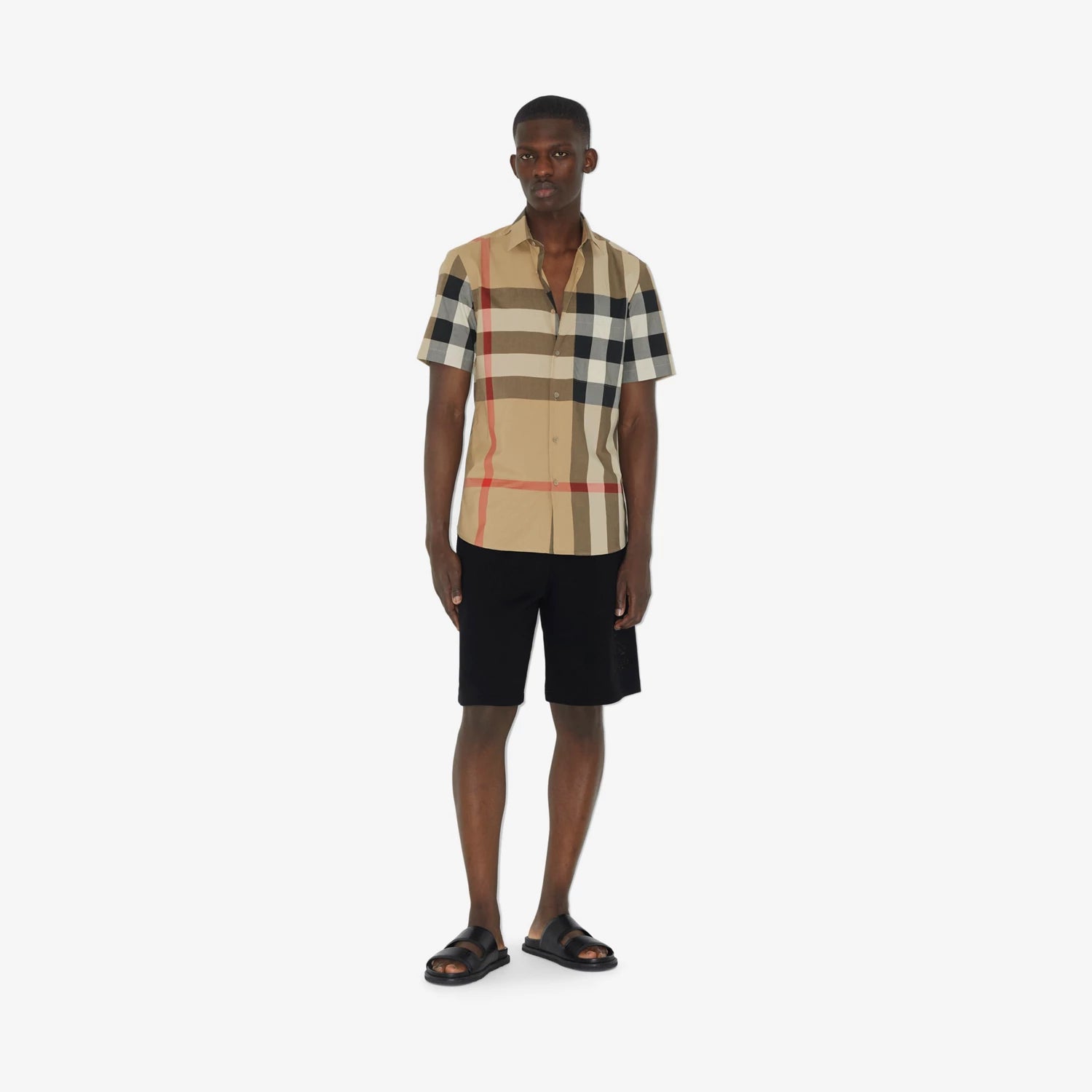 Camicia Check Logo All Over Burberry