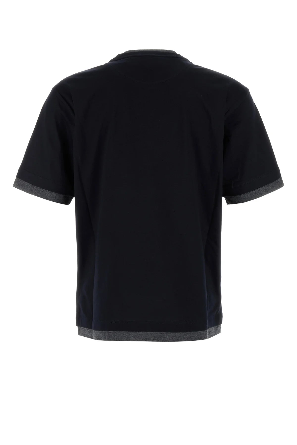 T-Shirt Double Blu Logo Prada