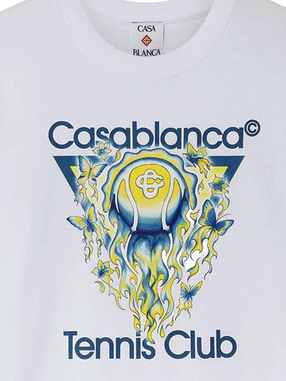 T-Shirt Bianca Tennis Club Casablanca