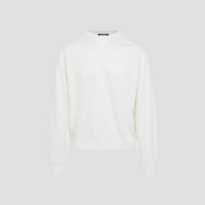 Maglia Bianca in Lana Scritta Retro Jacquemus