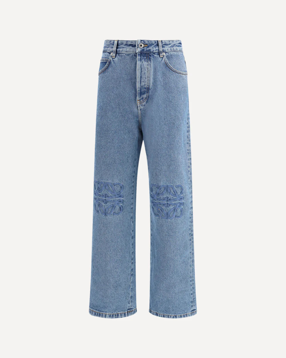 Jeans in Denim Logo Loewe