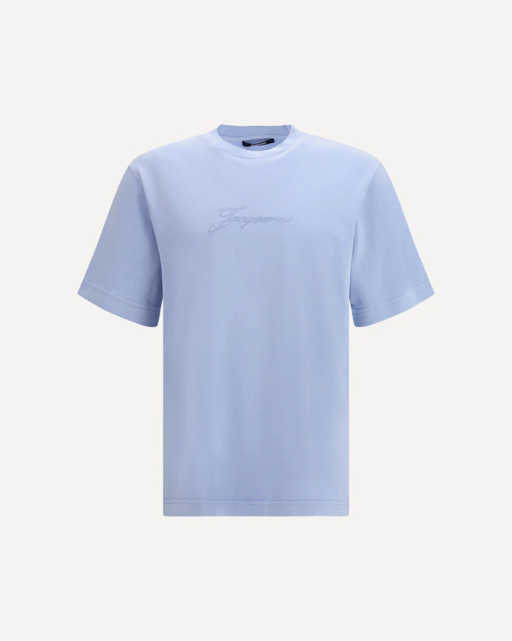 T-Shirt Azzurra Le Pigmento Scritta Jacquemus