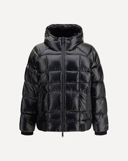 Giubbino Nero 3D con Cappuccio Dsquared