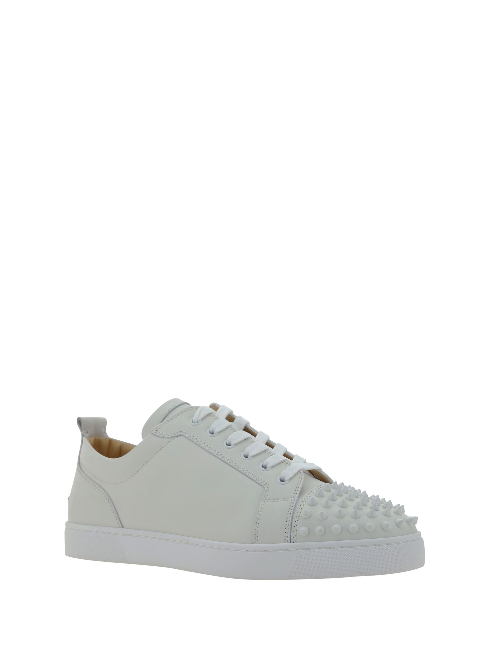 Sneakers Bianca Con Borchie Christian Louboutin