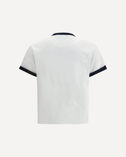 T-Shirt Bianca Reversibile Taschino Prada