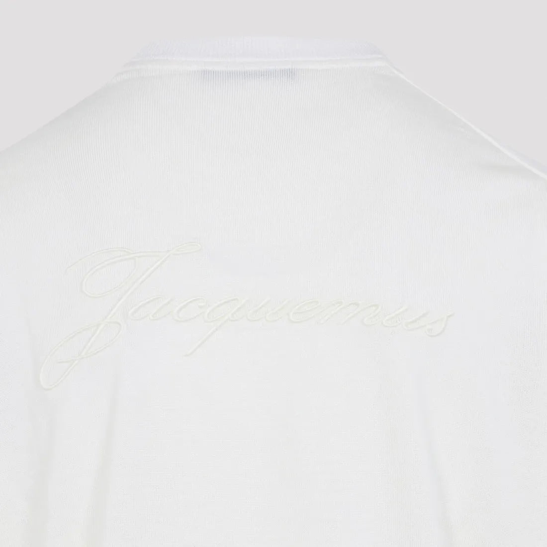Maglia Bianca in Lana Scritta Retro Jacquemus