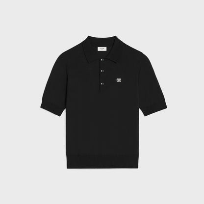 Polo Nera Triomphe Logo Celine