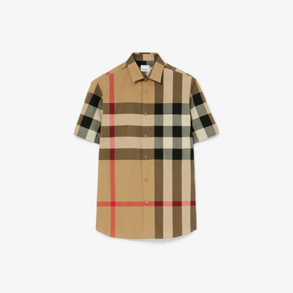 Camicia Check Logo All Over Burberry